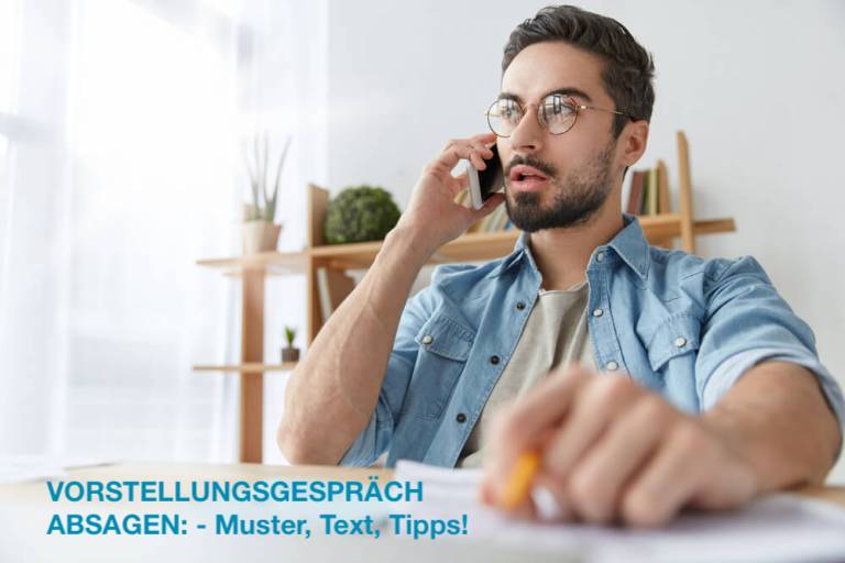 Vorstellungsgespräch absagen: Gründe, Muster und Text